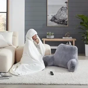 ugg avery hooded throw blanket in snow
